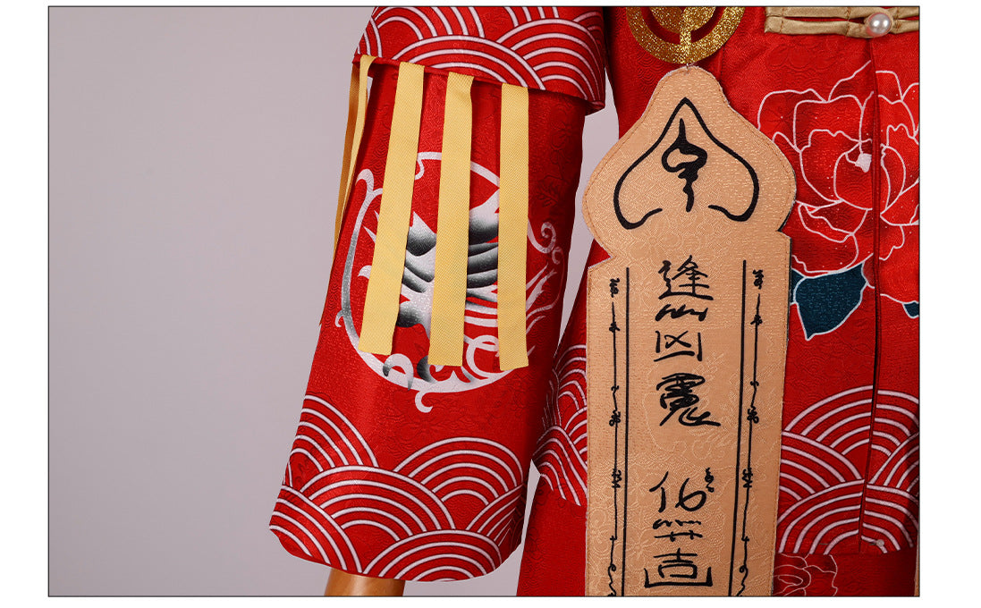 Fifth Personality cos Paper Bride Linkage 2D Anime Costume Halloween Ghost Bride Cosplay Costume Full Set - Halloweez