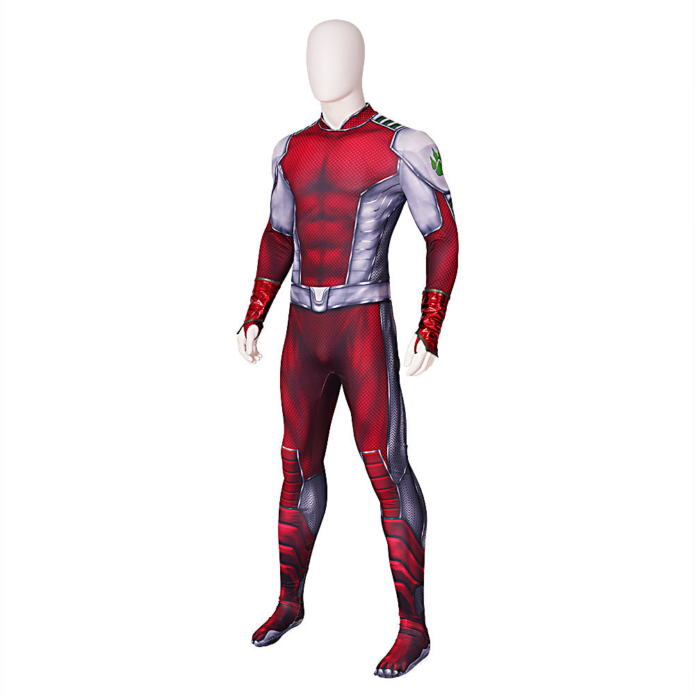 Halloweez Titans S4 Beast Boy Gar Logan Cosplay Spandex Suit - Embrace Your Inner Shape-Shifter