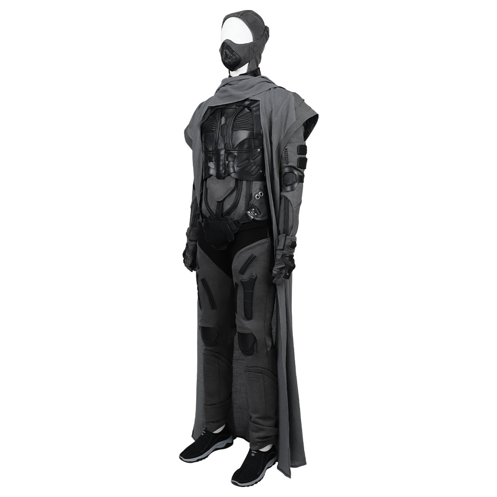 Halloweez Dune Man Cosplay Costume with Jumpsuit, Vest & Accessories