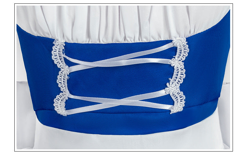 Evangelion 2D Anime Costume Ayanami Rei Asuka Langley Cosplay Maid Outfit Daily Wear - Halloweez