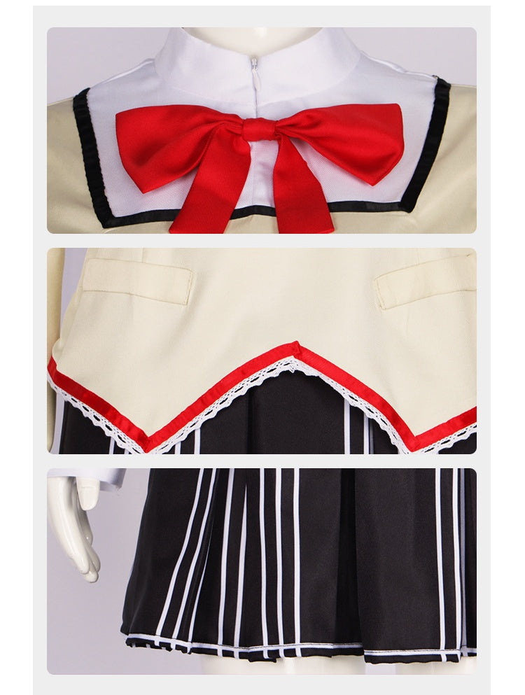 Magical Girl Madoka Cosplay Costume Akemi Homura Tomoe Mami School Uniform Sailor Suit JK Uniform - Halloweez