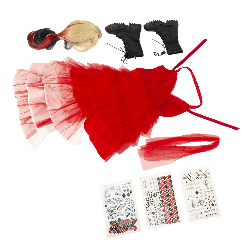 Halloweez Harley Quinn Costume - Unique Handmade Cosplay Dress for Women