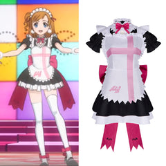 Love Live! Muse Honoka Kosaka Cosplay Costume Maid Dress Stage Outfit - Halloweez