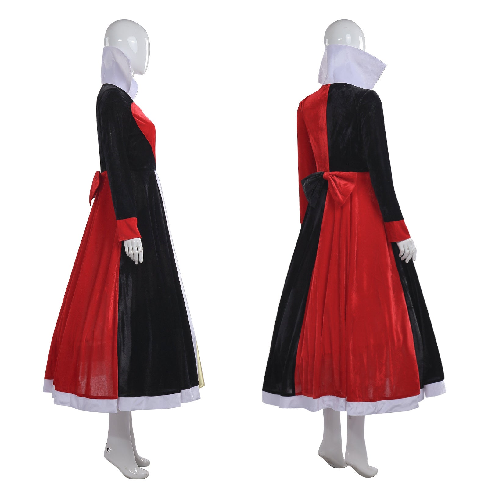 Alice in Wonderland Queen of Hearts Cosplay Costume Halloween Outfit