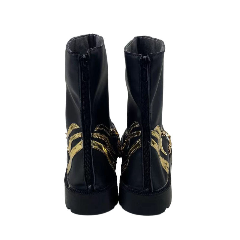 1354 Short Arknights Zuo Le Cosplay Shoes for Anime Conventions and Performances - Halloweez