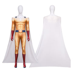 Drax Saitama Cosplay Costume One Punch Man Season 3 Anime Cosplay Full Set C Suit for Men - Halloweez