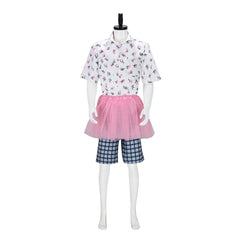 Ace Ventura Pink Dress Full Set Cosplay Costume Halloween Outfit - Halloweez
