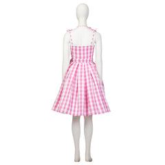 Robe de costume à carreaux rose pour femme - Adoptez le style emblématique