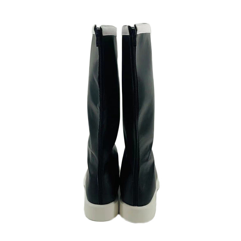 Volcano Return White Blue Cosplay Shoes for Anime Conventions and Performances - Halloweez