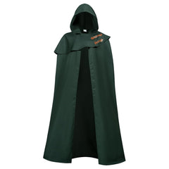Halloween Party Elf Wizard Stage Performance Costume Cross-border Medieval Cos European Long Elf Cloak - Halloweez