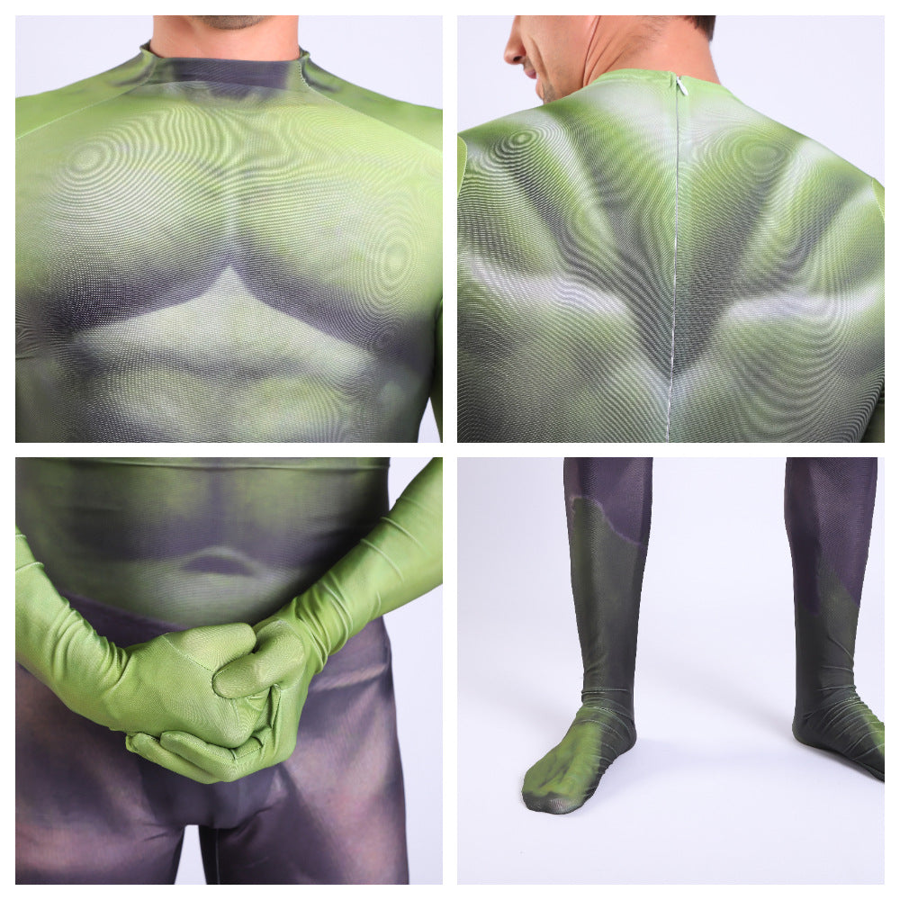 Hulk Superhero Cosplay Costume for Adults and Kids - Avengers 3D Printed Stage Performance Outfit - Halloweez