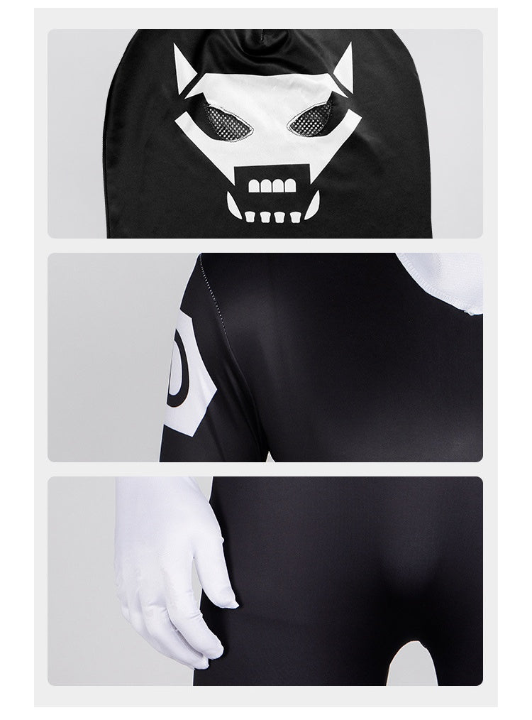 Team Big Disqualification Monster Fighter D Cosplay Costume - Halloween Funny Tight Jumpsuit