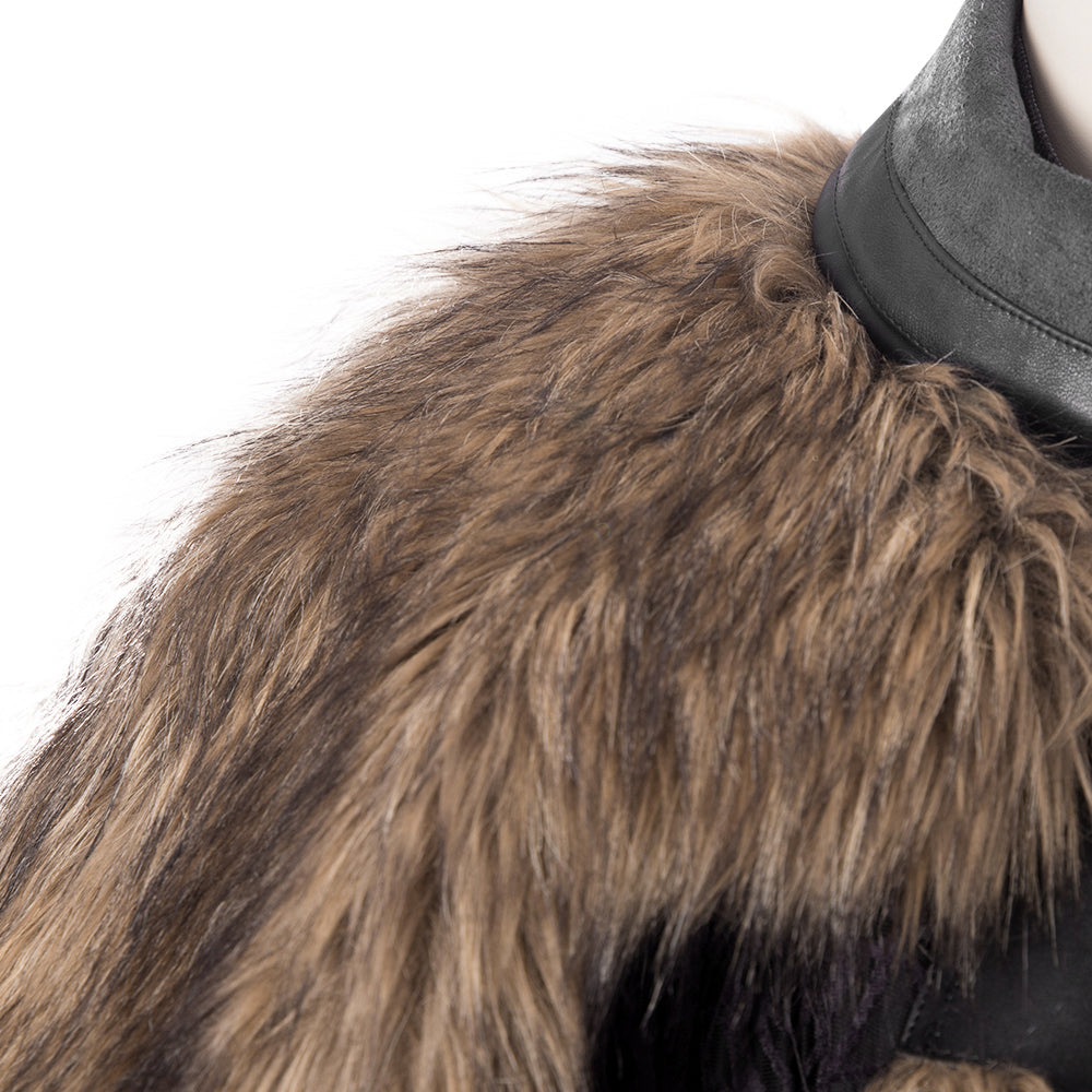 Game of Thrones Season 8 Jon Snow Cosplay Costume, A Song of Ice and Fire Same Style Medieval Outfit for Men - Halloweez