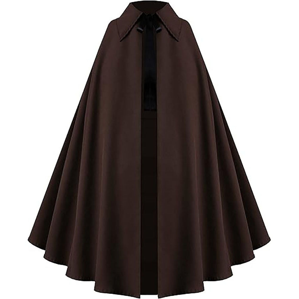 New Medieval Victorian Steampunk Gothic Cape Cloak for Halloween Cosplay - Halloweez