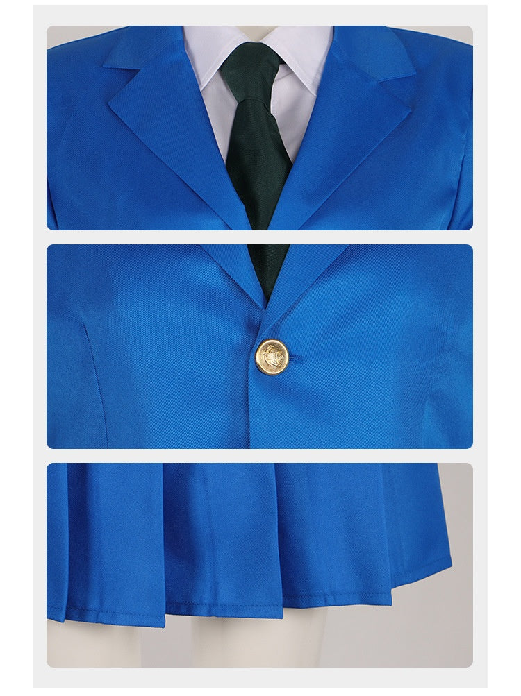 Detective Conan Kudo Shinichi Teitan High School Uniform Cosplay Costume Full Set - Halloweez