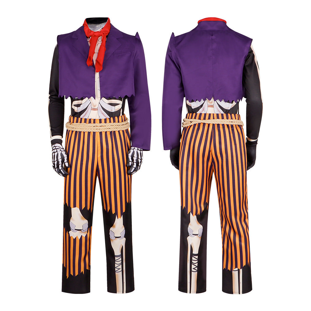 Coco Cosplay Costume Grandpa Hector Skeleton Costume Movie Same Halloween Performance Clothing