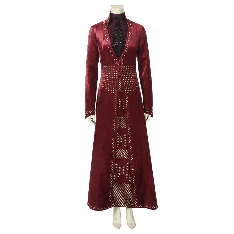 Costume de cosplay de la robe rouge de Cersei Lannister | Tenue d'Halloween sur mesure