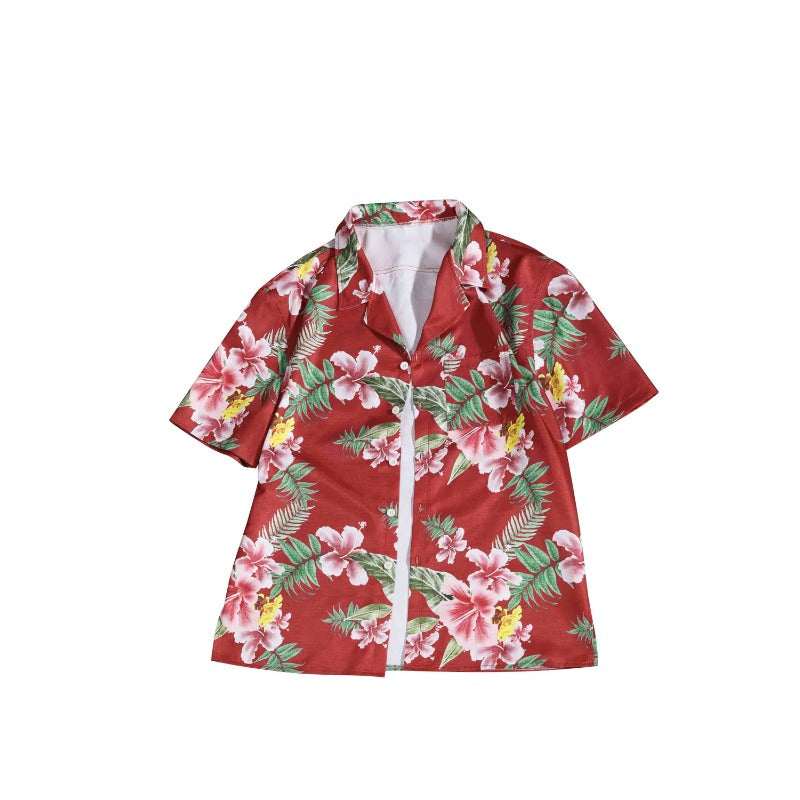 Halloweez Short Sleeve Beach Shirt Cosplay Costume - Game-Inspired Men's Shirt - Halloweez