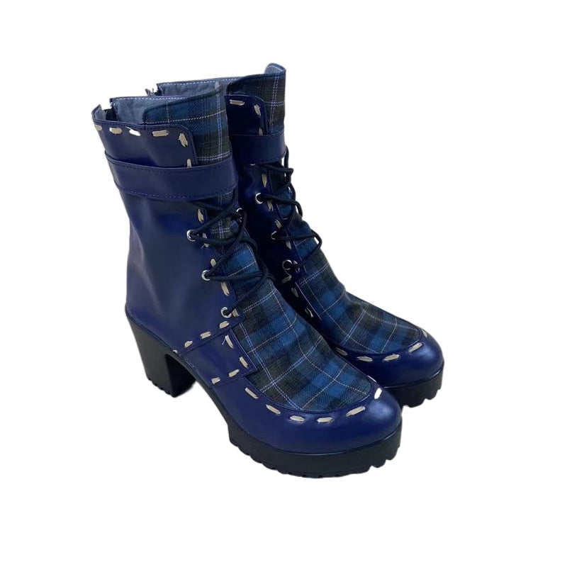 1862 Hololive Blue Journey Cosplay Shoes for Houshou Marine, Hakui Koyori, Shiranui Flare - Halloweez