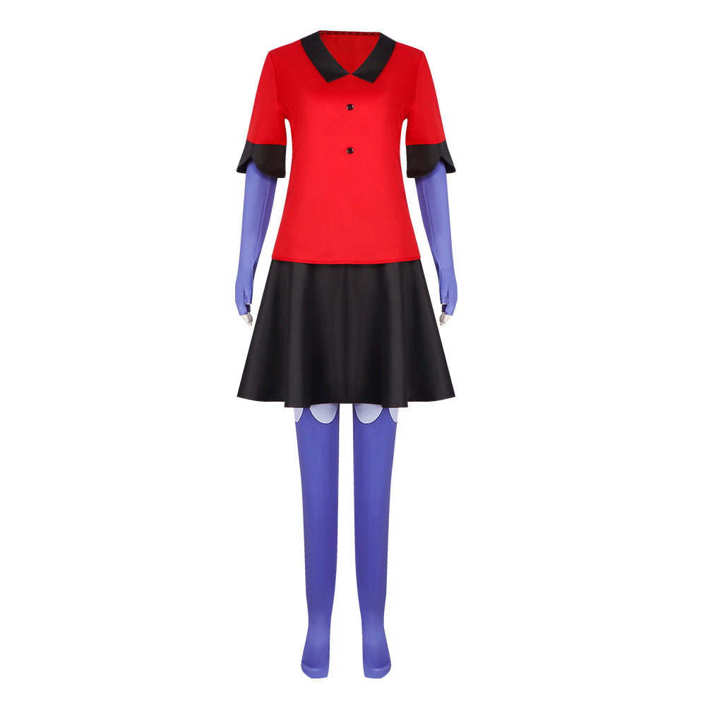 Hell's Hotel Vaggie Cosplay Costume from Helluva Boss - Perfect for Anime Role Play and Halloween - Halloweez