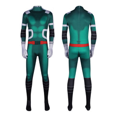 My Hero Academia Deku Battle Suit Tight Jumpsuit Cosplay Costume for Halloween Anime Role Play - Halloweez