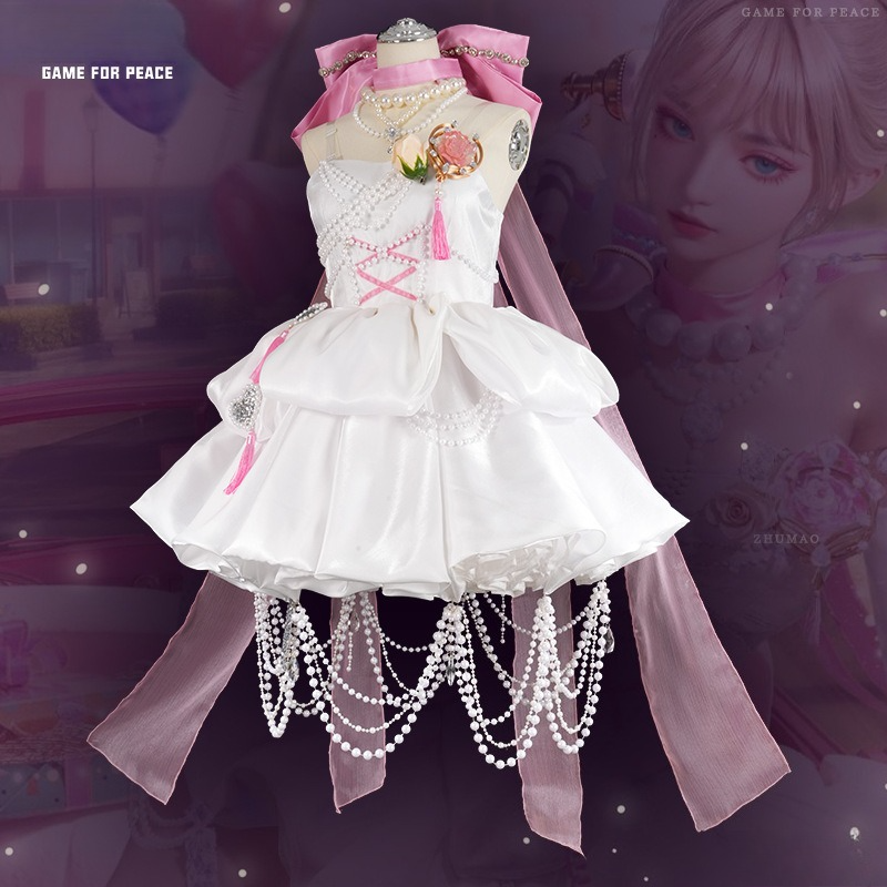 Game For Peace Noble Lady Cat Cosplay Dress Princess Short Lolita Party Skirt - Halloweez