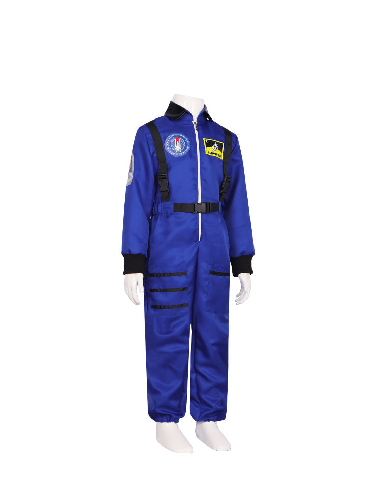 Halloween Cosplay Blue Astronaut Costume for Children and Adults - Space Suit Performance Outfit