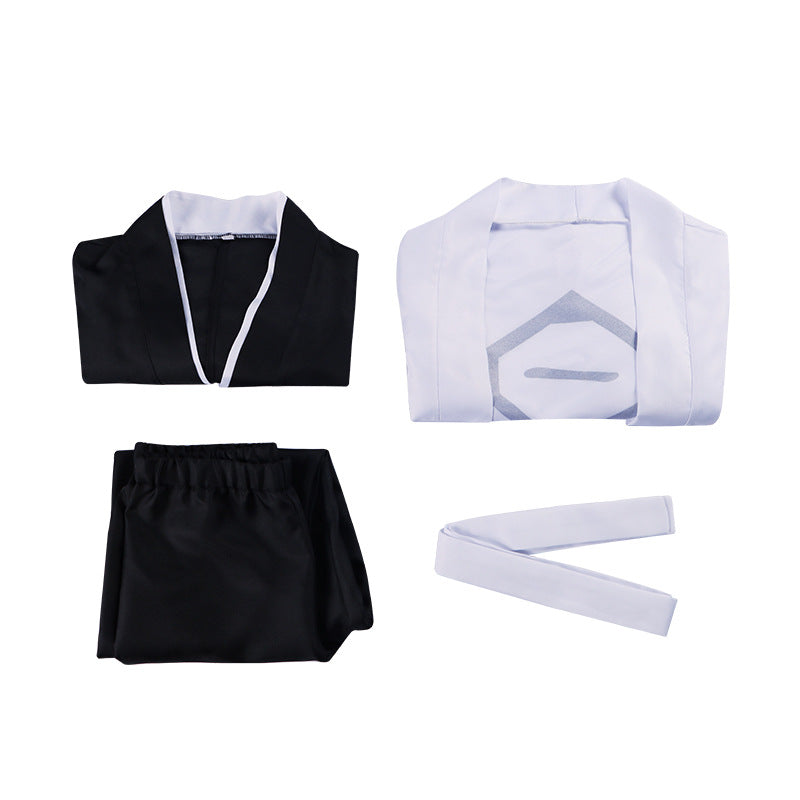 Bleach Ichigo Kurosaki Cosplay Costume - Death God Outfit with Haori for Halloween and Anime Events