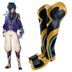 Genshin Impact Kaeya Cosplay Shoes for Anime Conventions and Performances - Halloweez