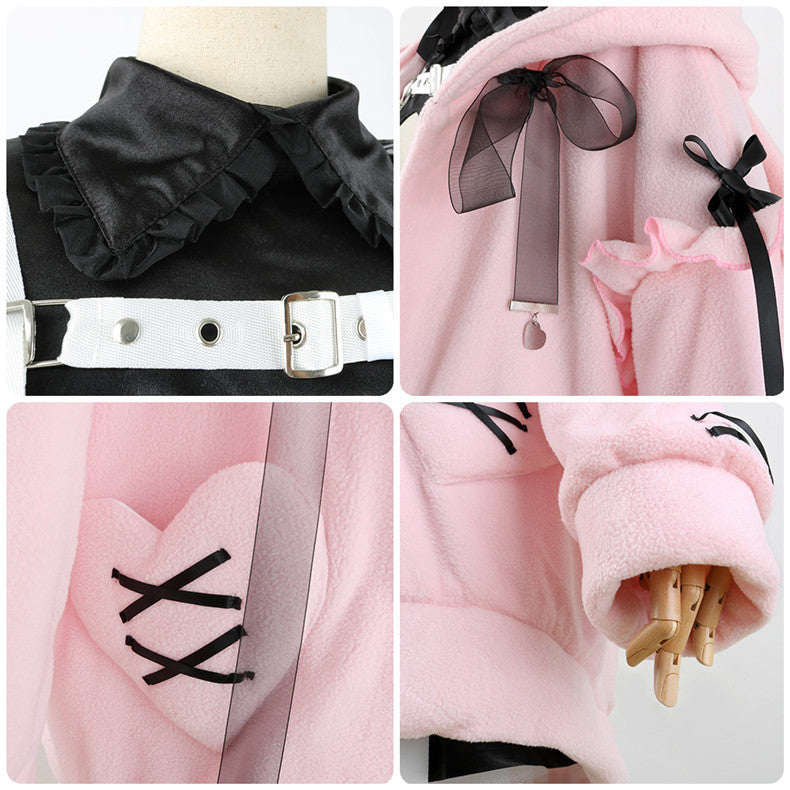 Rainbow Club VTuber Demon Realm Lilith Maid Costume Anniversary 2D Anime Cosplay Outfit Set - Halloweez
