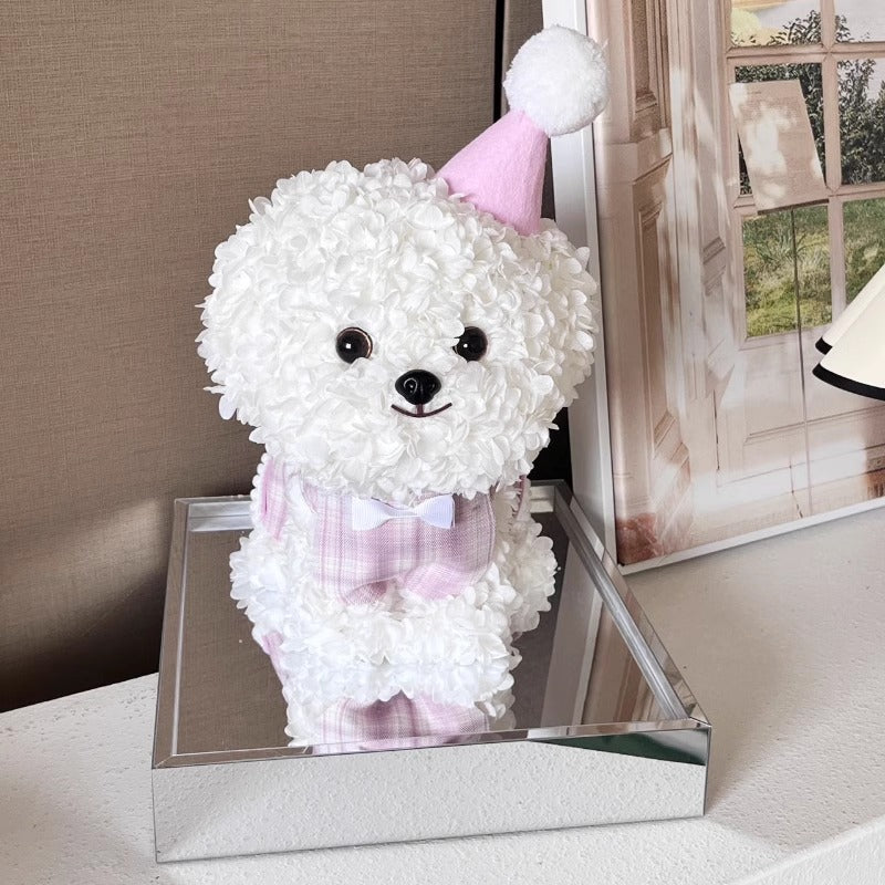 Halloweez Bichon Maltese Puppy Figurine Gift Box - Ideal Christmas Present for Girlfriend or Best Friend