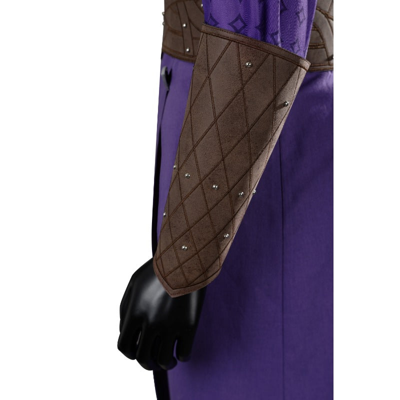 Halloweez Dekarios Cosplay Costume - Baldur's Gate Inspired Purple Uniform Full Set for Halloween