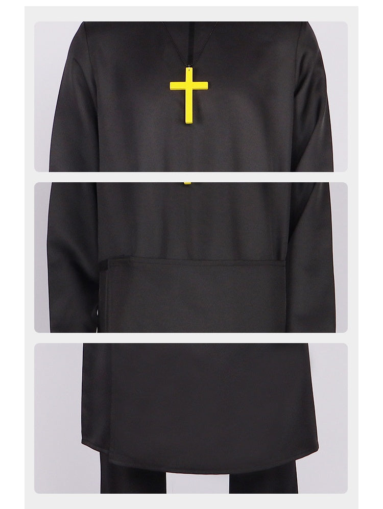 White Maiden and Black Priest Laurence Cosplay Costume - Bloodborne Anime Role-Playing Outfit for Halloween - Halloweez