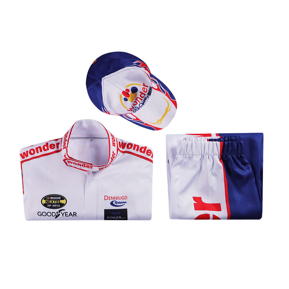 Ricky Bobby Racing Suit Cosplay Costume for Halloween and Parties