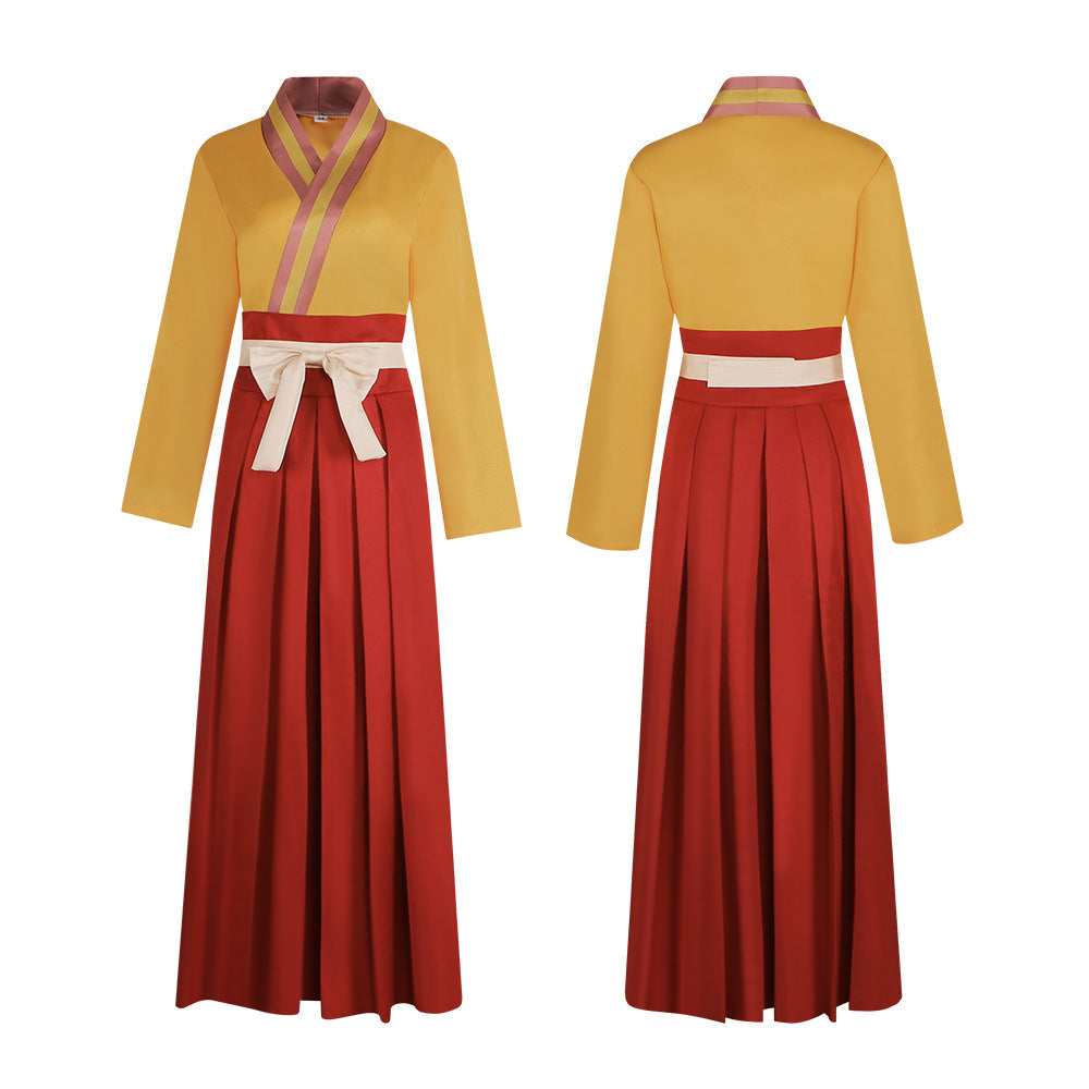 Japanese Anime Ninja Cosplay Costume Hyuga Hanabi Kimono 2D Anime Role-Playing Outfit