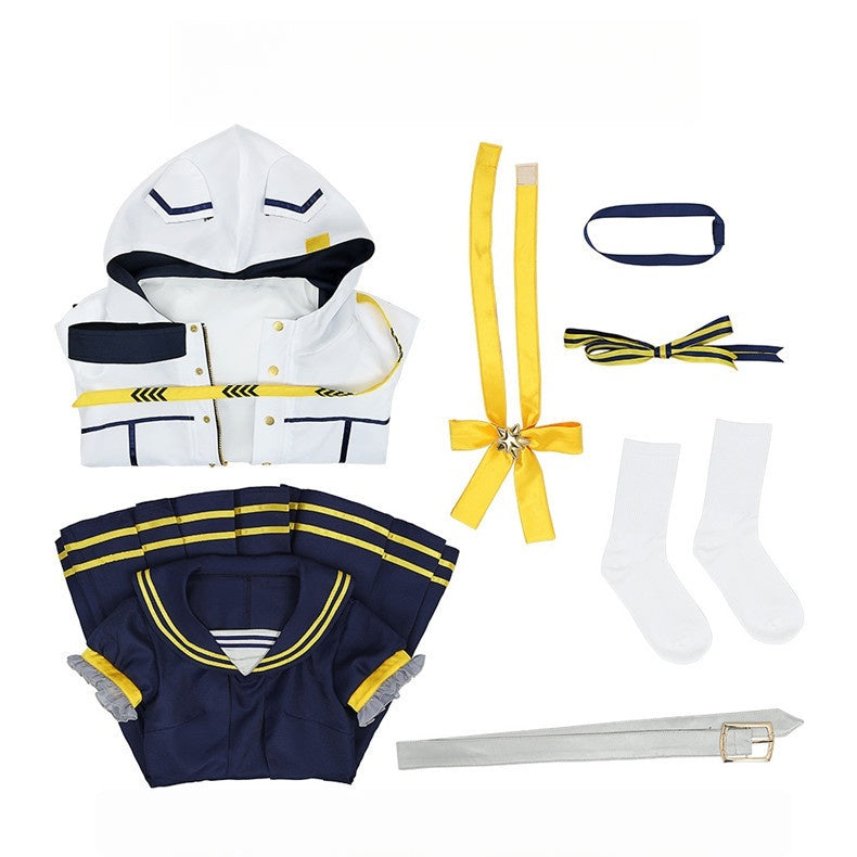 Rainbow Club VTuber Hoshimachi Suisei Hooded Jacket Anniversary Anime Costume Set - Halloweez