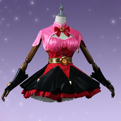 Honor of Kings Angela Night Lolita Cosplay Full Game Costume Set - Halloweez