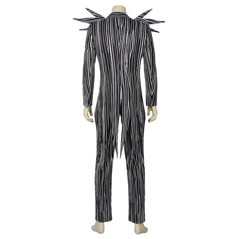 Jack Skellington Costume - Halloween Cosplay Black Stripe Suit by Halloweez