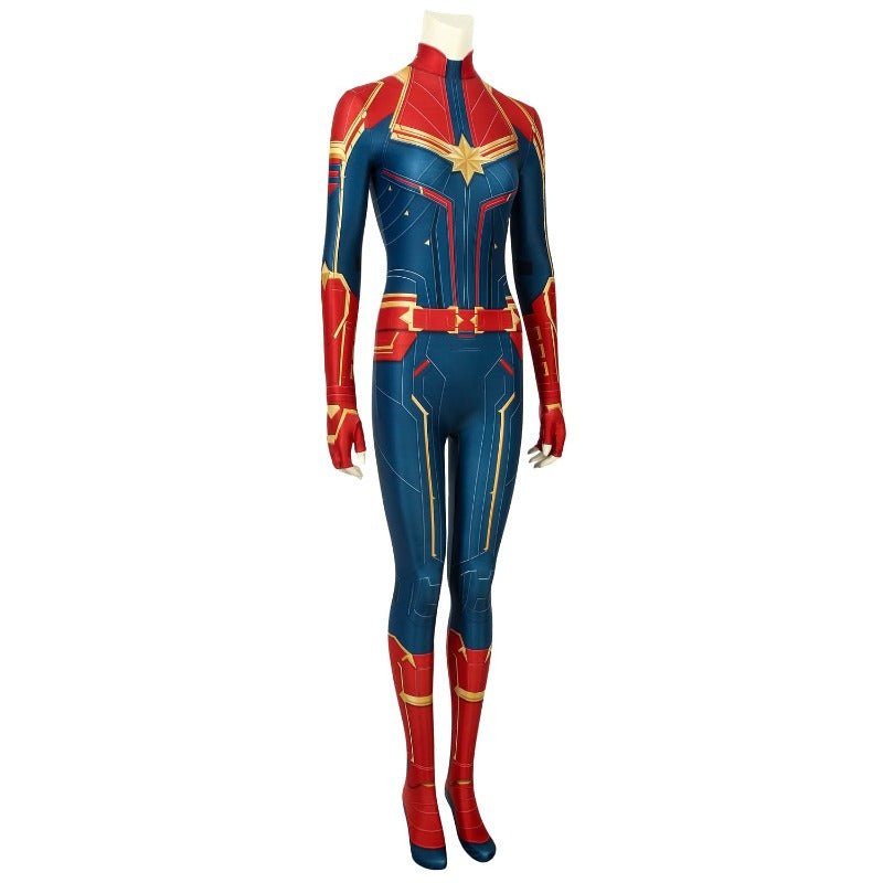 Captain Marvel Digital Printed Cosplay Costume for Fans - Coscosmos