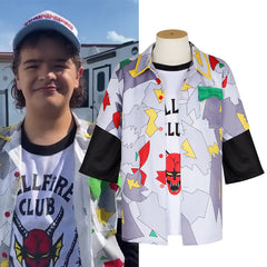 Stranger Things S4 Hellfire Club T-Shirt Dustin Shirt - Official TV Series Merchandise - Halloweez