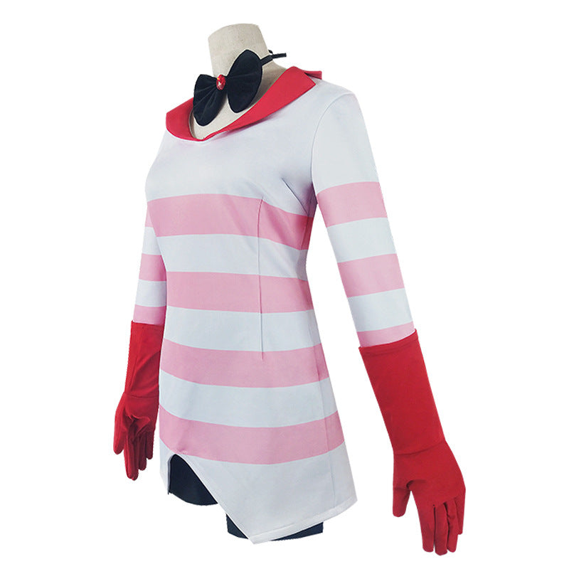 ANGEL DUST cosplay costume for HELLUVA BOSS Halloween performance - Premium Quality Cosplay Outfit - Halloweez