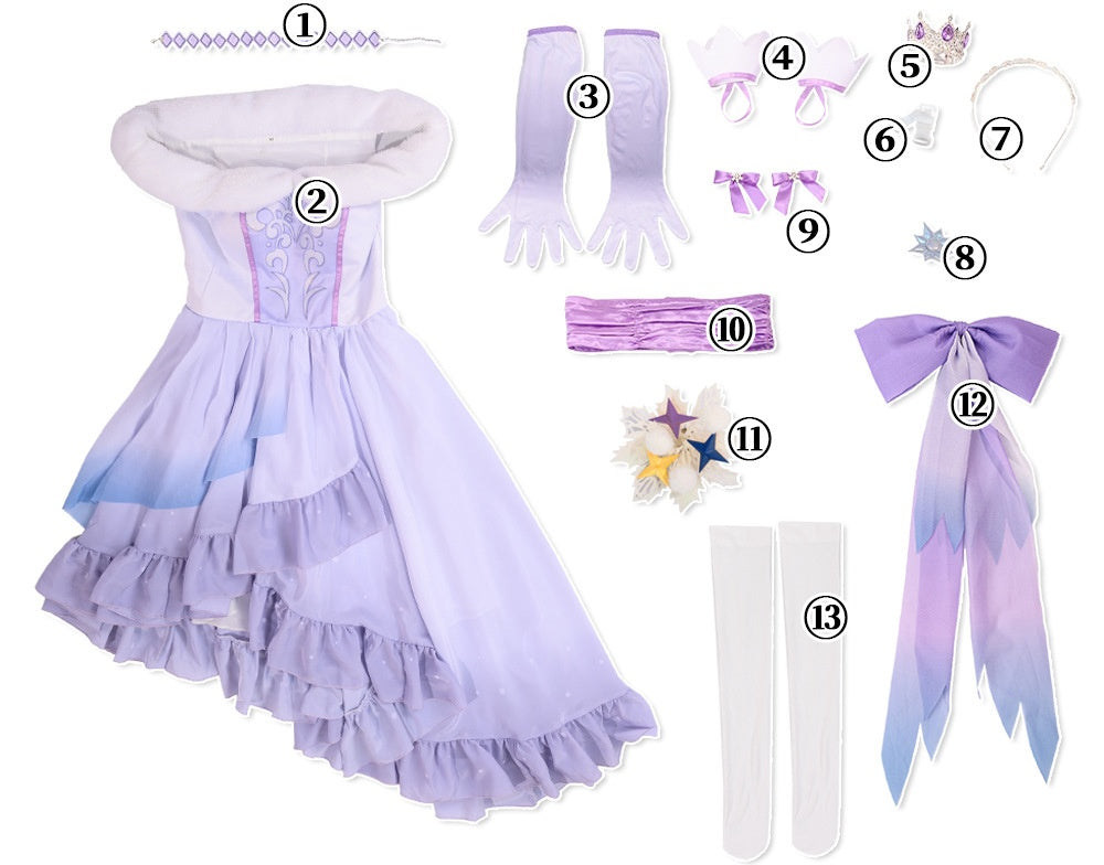 Uma Musume Admire Vega Christmas 2D Cosplay Anime Game Costume Women's Dress Set - Halloweez