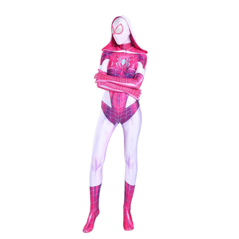 Spider-Gwen Cosplay Costume for Kids and Adults - Halloween Performance Suit - Halloweez