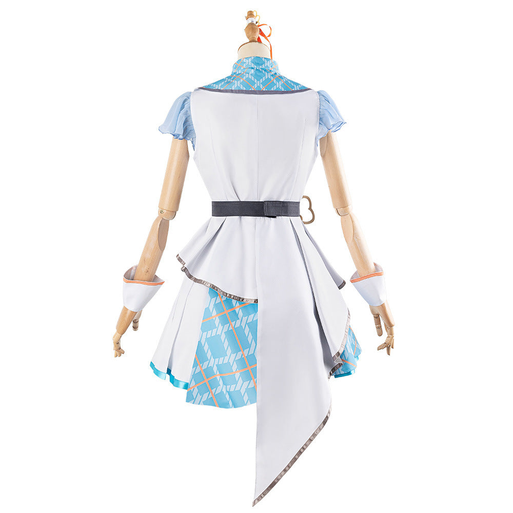 World Project Hanairo More More Jump Cosplay Costume Anime Dress Set - Halloweez