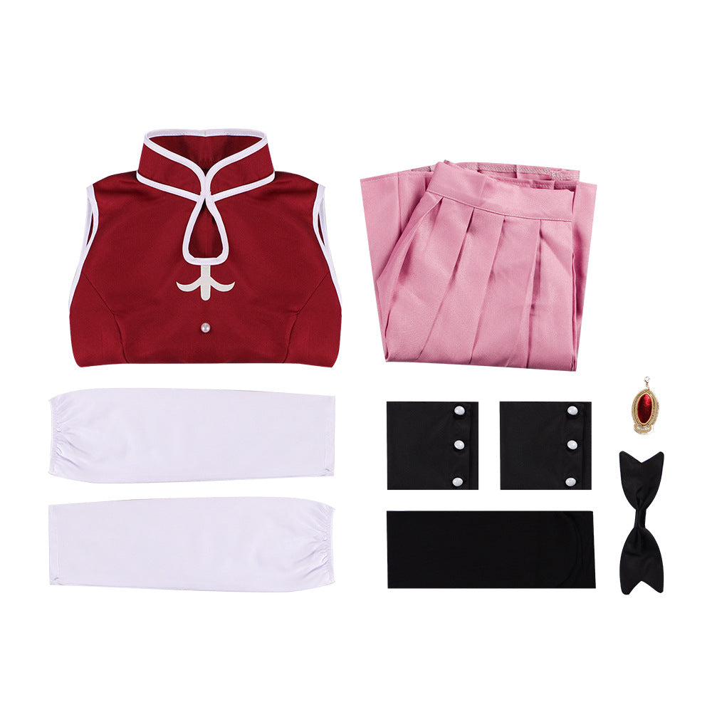 Magical Girl Madoka Cosplay Costume Sakura Kyoko Battle Dress Anime Role Play Outfit - Halloweez