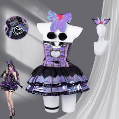 Yu Linglong Naraka Bladepoint Kuromi Collab Cosplay Costume,Custom for Halloween Comic‑Con