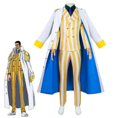 Yellow Monkey General Kizaru Cosplay Costume One Piece Gorosei Navy General Justice Navy Cos Suit