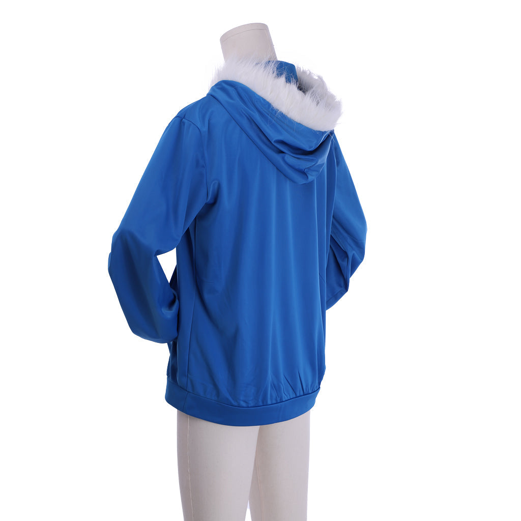Halloweez Undertale Sans Cosplay Costume for Men – Premium Blue Hoodie Game Outfit