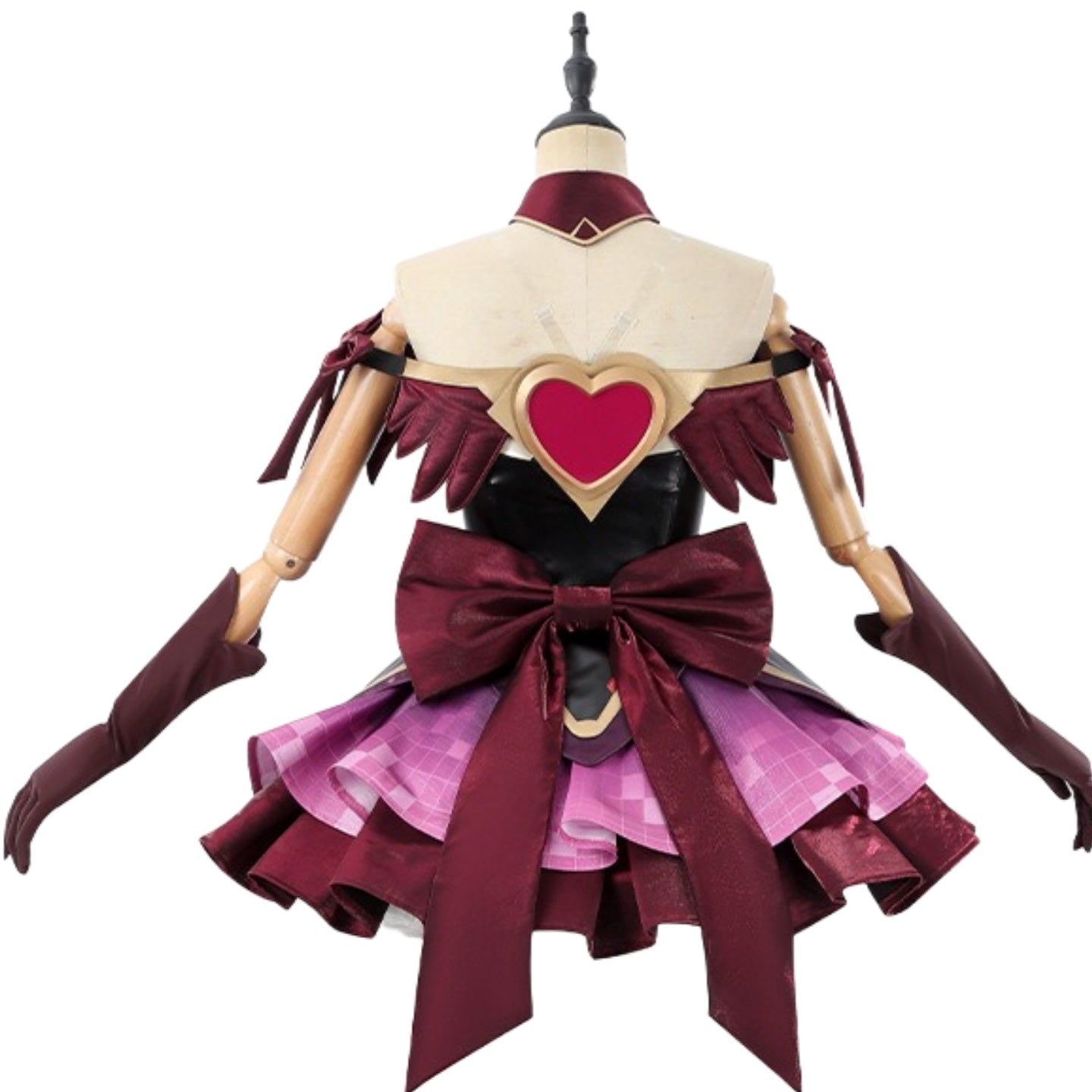 Overwatch Juno Mythic Skin Cosplay Costume - Black Red Magical Girl Dress