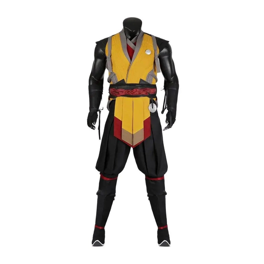 Halloweez Scorpion Cosplay Costume | Adult Men's Mortal Kombat Suit for Halloween & Carnival